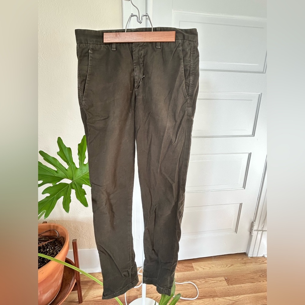 Baldwin moleskin pants, size 30, slim fit